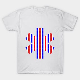 US flag colored asterisk T-Shirt